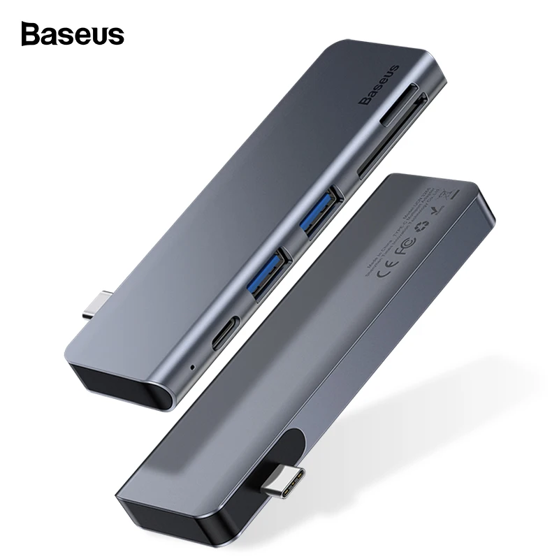 Baseus USB C концентратор type-c для нескольких портов USB 3,0 USB3.0 type C адаптер питания USB-C концентратор разветвитель док-станция для Macbook Pro Air USBC HAB