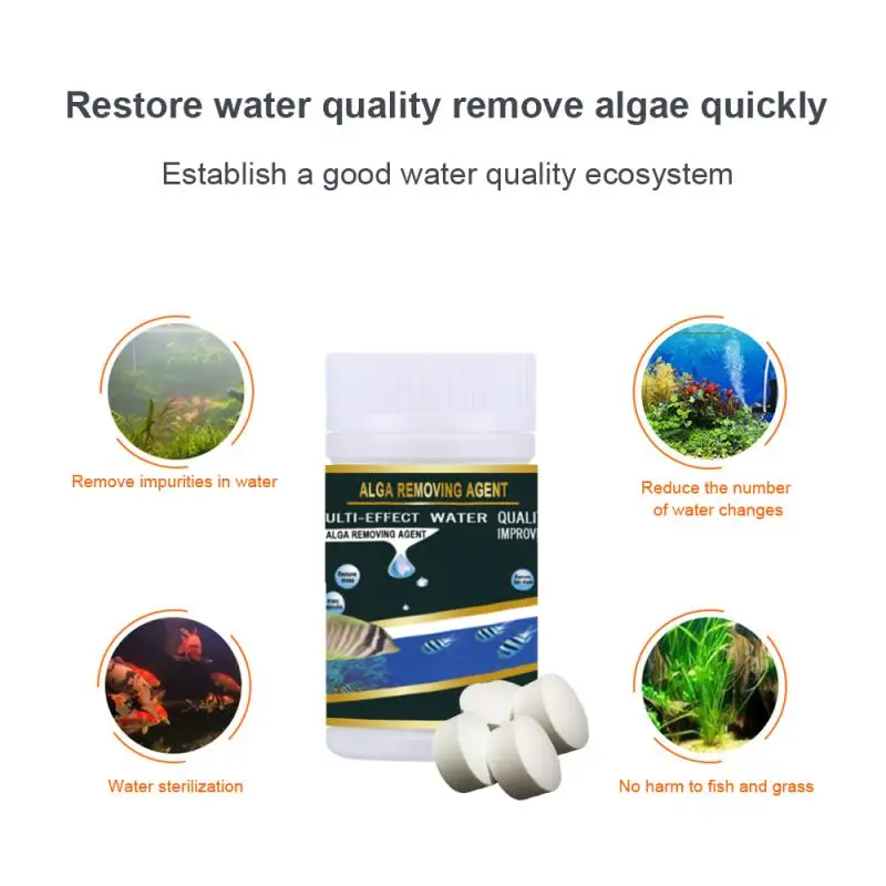 Таблетки для очистки водорослей 50 шт. | Дом и сад