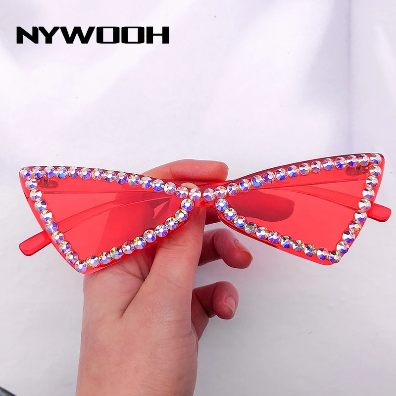 NYWOOH пикантные солнцезащитные очки кошачий глаз женские Винтажные