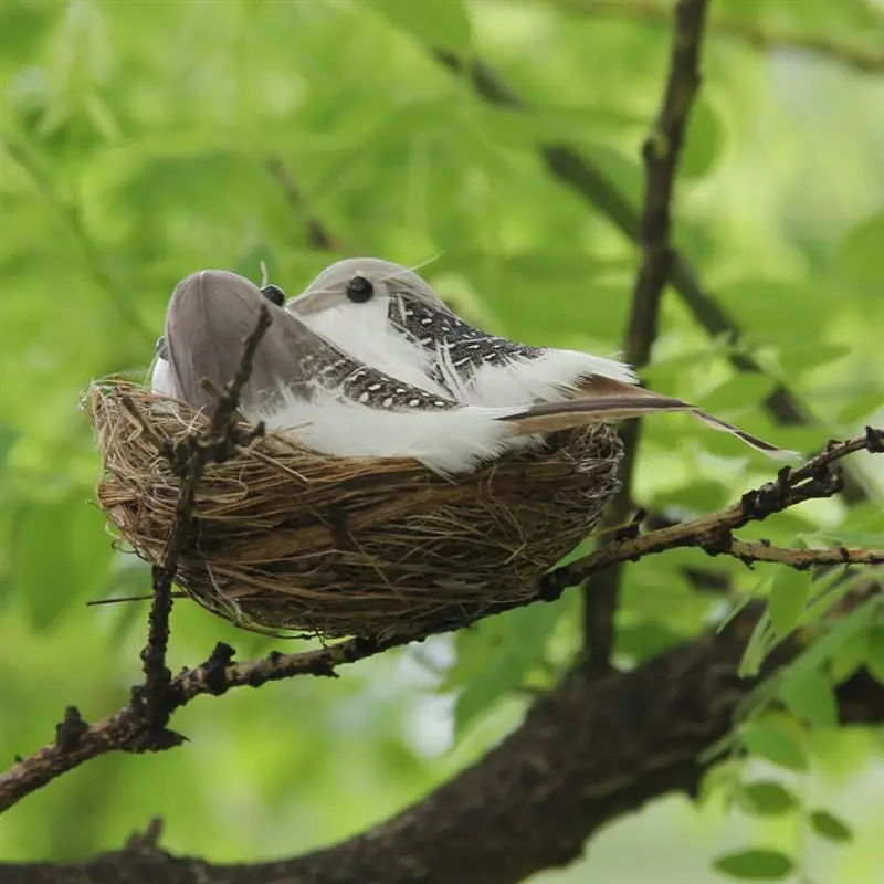8 шт. украшение Птичье гнездо пасхальное искусственное модель набор яиц для