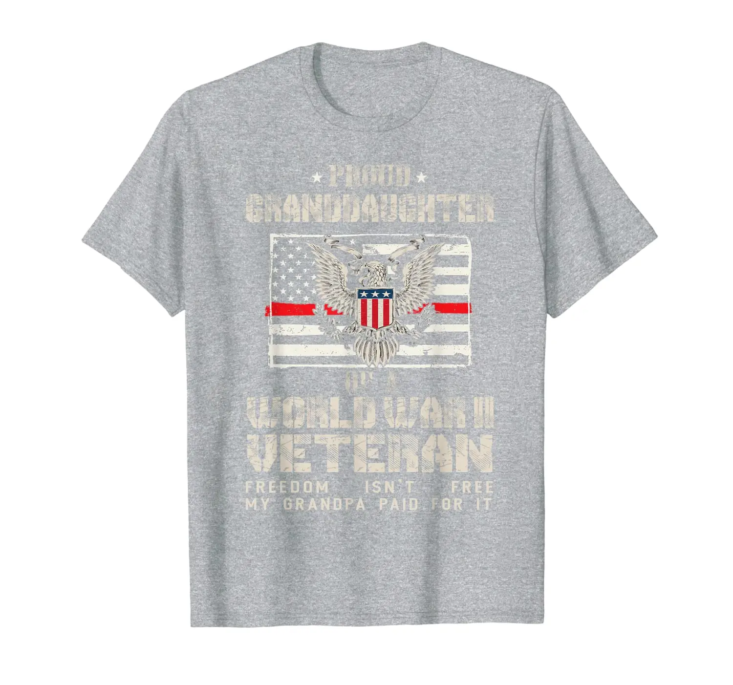 

Proud Granddaughter Of A World War Champs T shirt