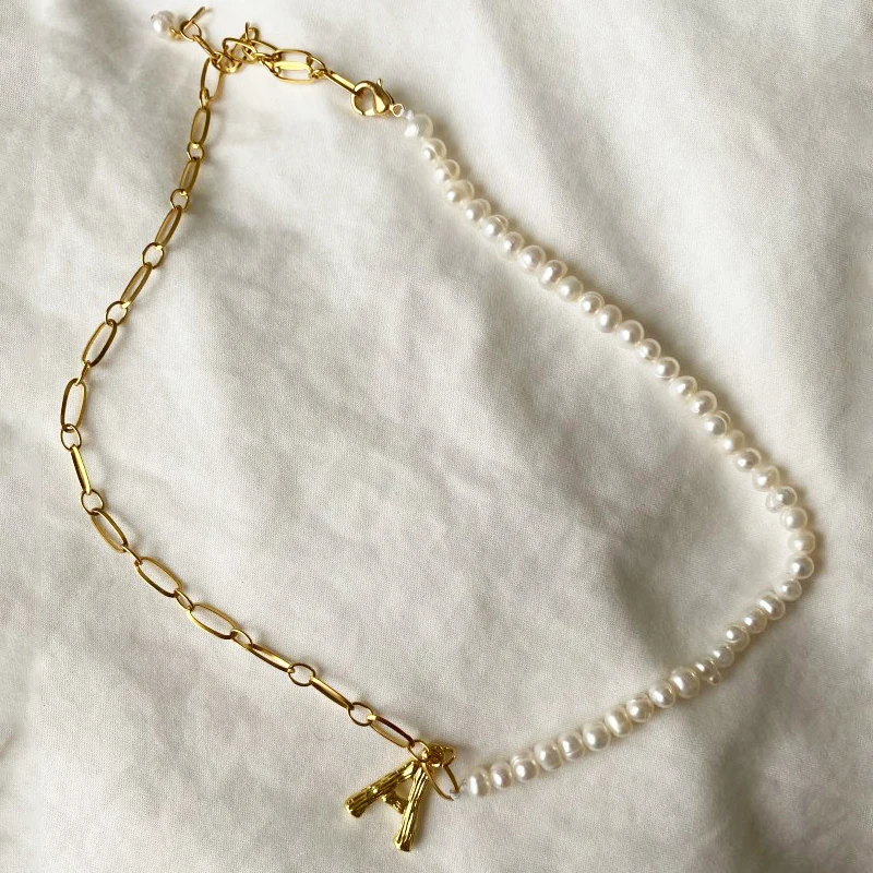 2020 женское короткое ожерелье из натурального жемчуга золотого цвета цепи шить