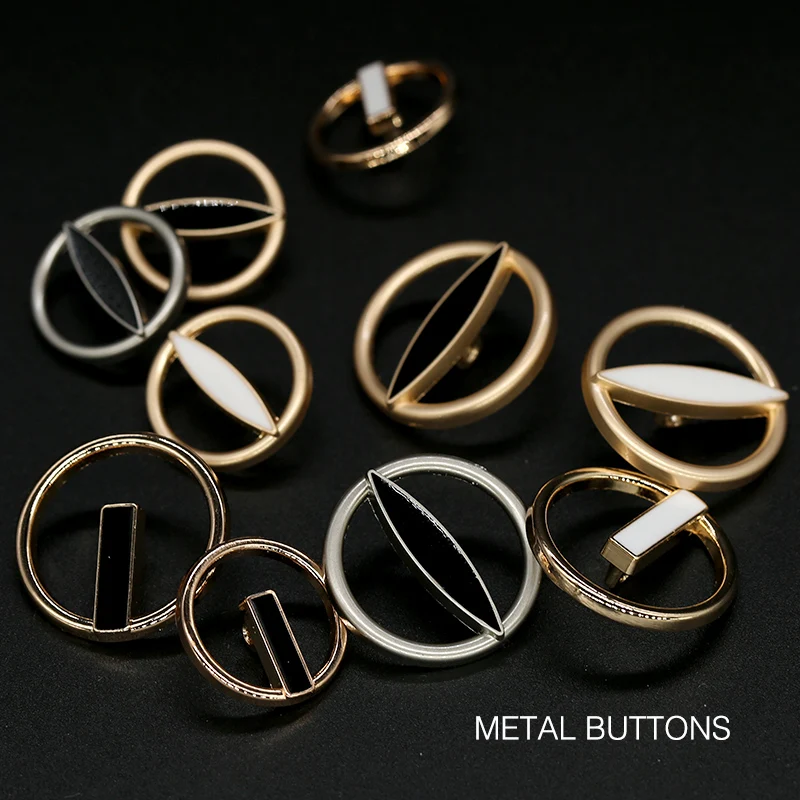 6 шт 20 мм 25 полые брендовые Золотые кнопки для женской декоративной одежды