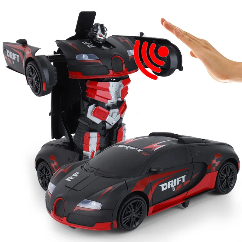 

2.4Ghz Induction Deformation RC Car Robot 1:12 33CM Gesture Sensing Transformation Transformers Remote Control Cars Toys for Boy