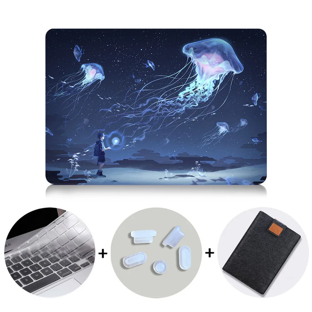 MTT милый чехол для ноутбука Macbook Air Pro retina 11, 12, 13, 15 дюймов с сенсорной панелью, мультяшный чехол с аниме, 13,3 дюймов, сумка для ноутбука - Цвет: MB12
