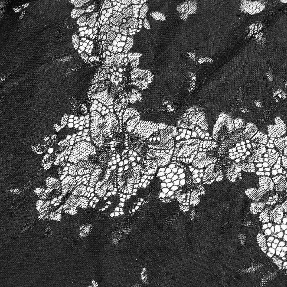 Женское платье в стиле панк готическое темно-кружевное на бретельках принцессы с