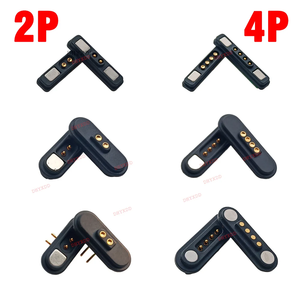 

IPX8 Magnetic Waterproof Connector Male Female Connector 4Pin 2 Pole Pogopin Pitch 3 5 6 7 8 9 P2.2 MM Grid THT 3A Spring Loaded