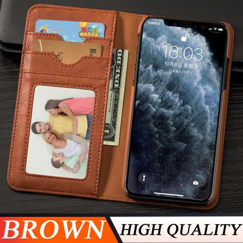 Коричневый Musubo Роскошный чехол для телефона для iPhone 11 Pro Max Флип кожаный чехол s Чехол для iPhone 11 Xs Max XR X 8 7 Plus 6 Fundas кошелек Coque - Цвет: Коричневый