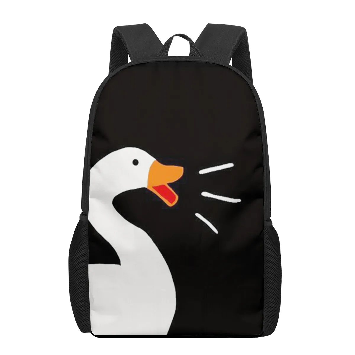 

Untitled Goose Game 3D Print School Bags for Boys Girls Primary Students Backpacks Kids Book Bag Satchel Back Pack