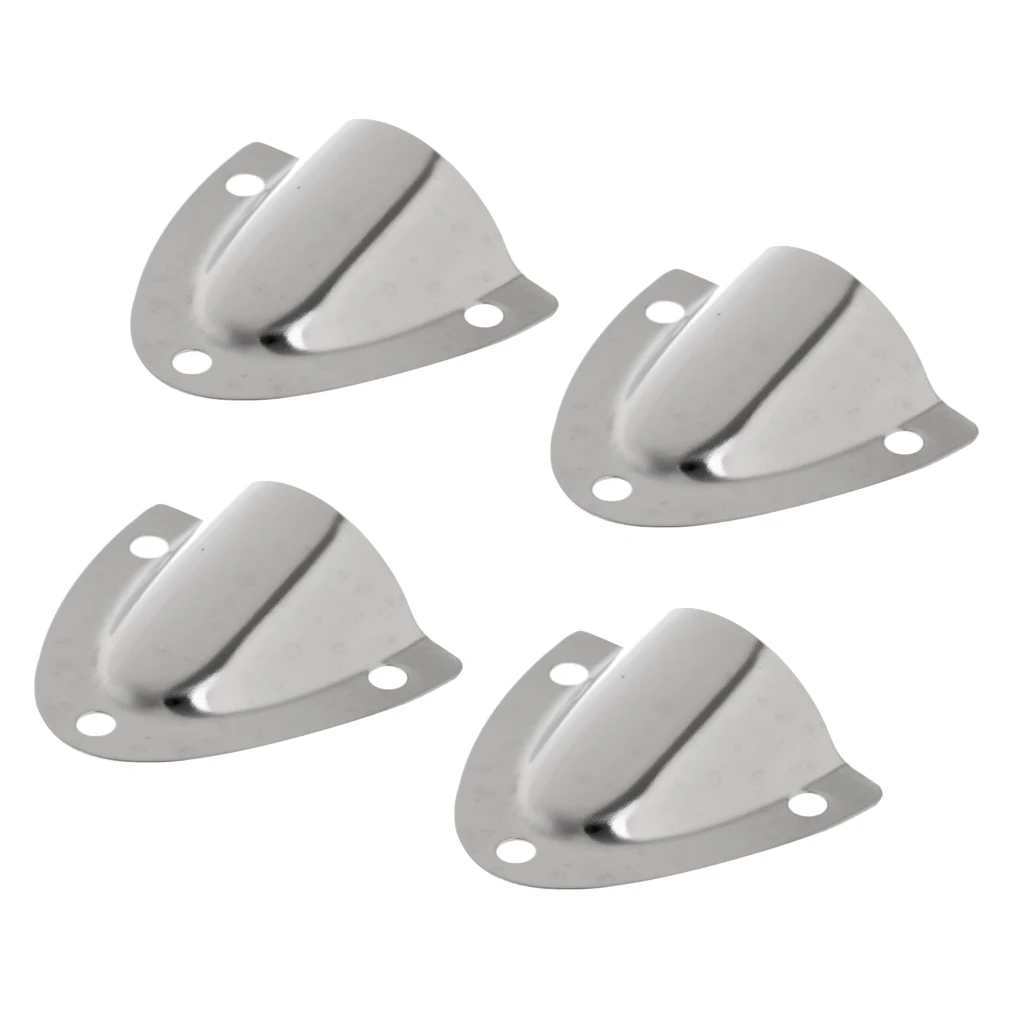 

4 Pcs Boat Clam Shell Vent Hose Cable Cover For Sailing Ship Marine Yacht 316 Stainless Steel Boat Marine Accessories 4x4.5cm