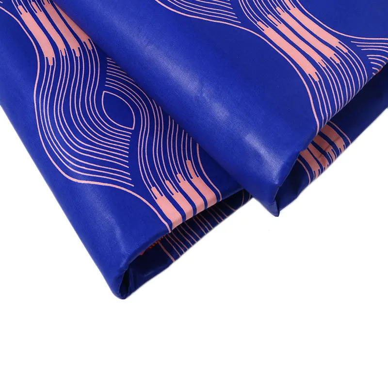 Модный Синий принт 100% хлопок африканская Нигерия Анкара ткань настоящий воск