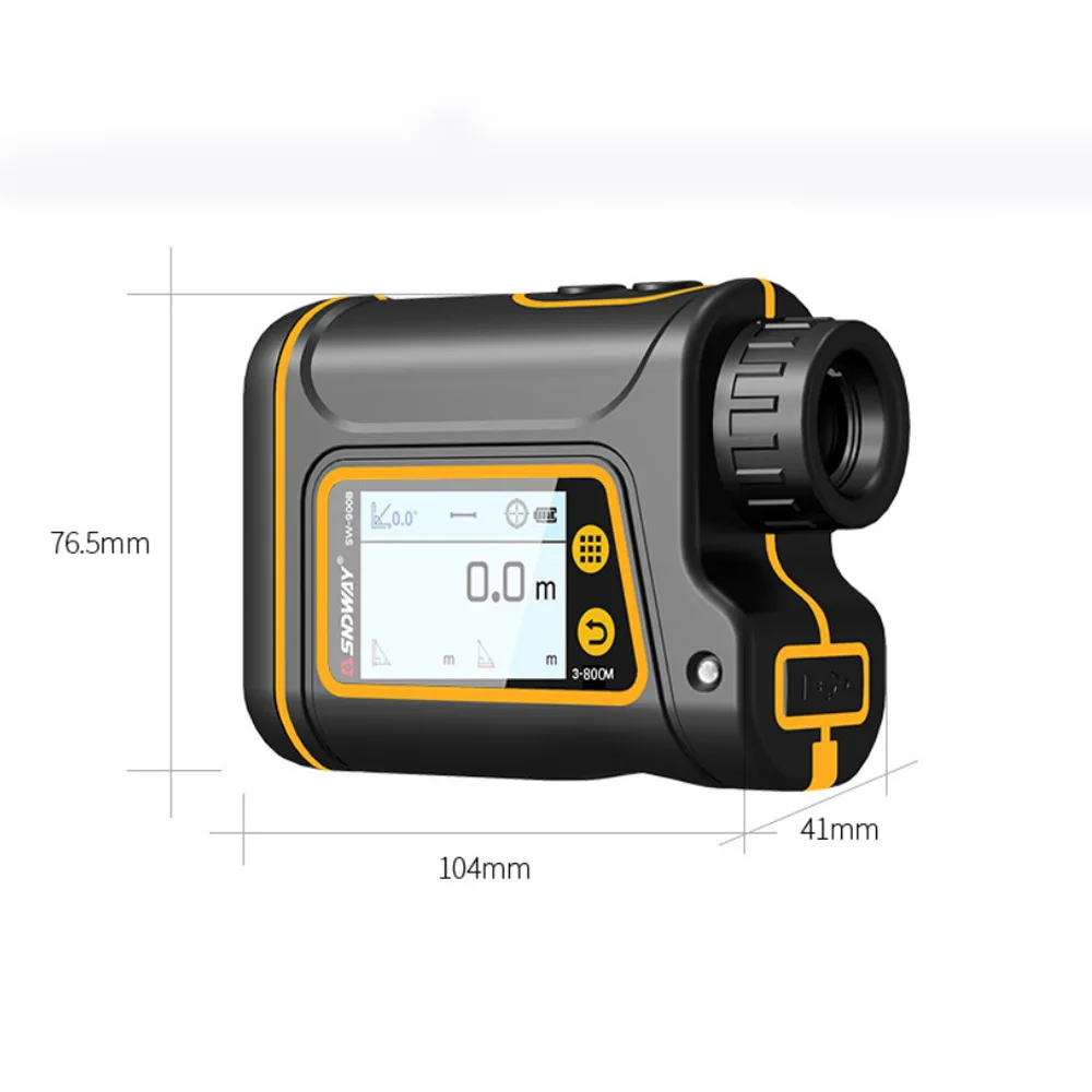 

SNDWAY Lithium Battery Rangefinder Telescope 600M All-in-one Machine Measuring Angle Distance Height Speed
