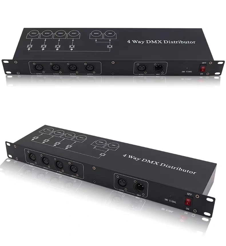 Разделитель усилителя сигнала для сценических огней DMX512 с фотоэлектрической