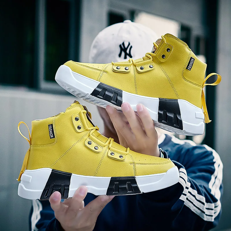 Высокие модные мужские кроссовки AREQW лидер продаж удобная мужская повседневная