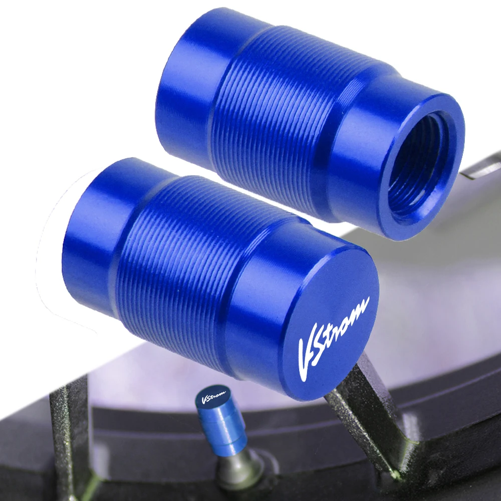 

1Pair For SUZUKI V-Strom 65/DL650 DL1000 250/DL250 Motorcycle CNC Couple Aluminum Vehicle Wheel Tire Valve Stem Caps Covers