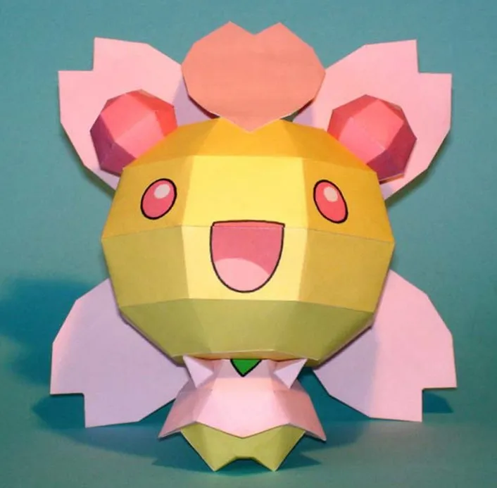 

Sakura children DIY Pokmon Pokemon anime paper model handmade origami