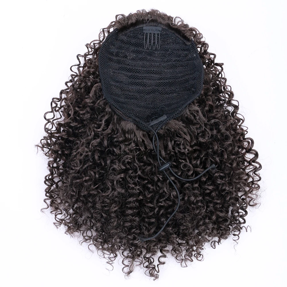 Кудрявые афро кудрявые конский хвост Афро американский короткий обруч