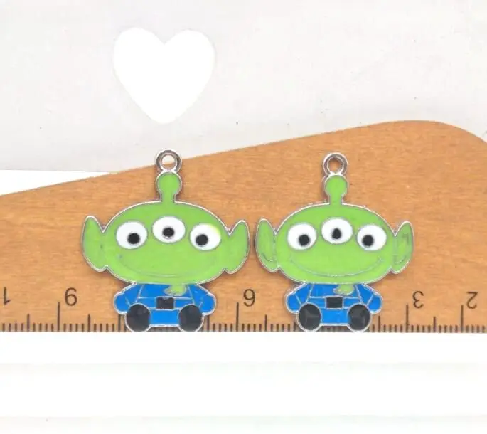 

New 50 pcs green eye Charm Pendants DIY Jewelry Making