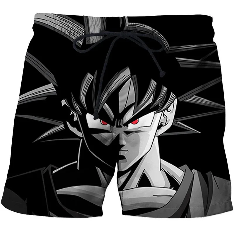 Мужские летние крутые шорты для серфинга с 3D принтом Dragon Ball пляжные