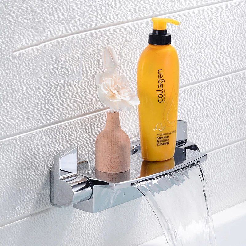 Senlesen смеситель для ванны медный водопад вода дождевой Душ смесительный клапан