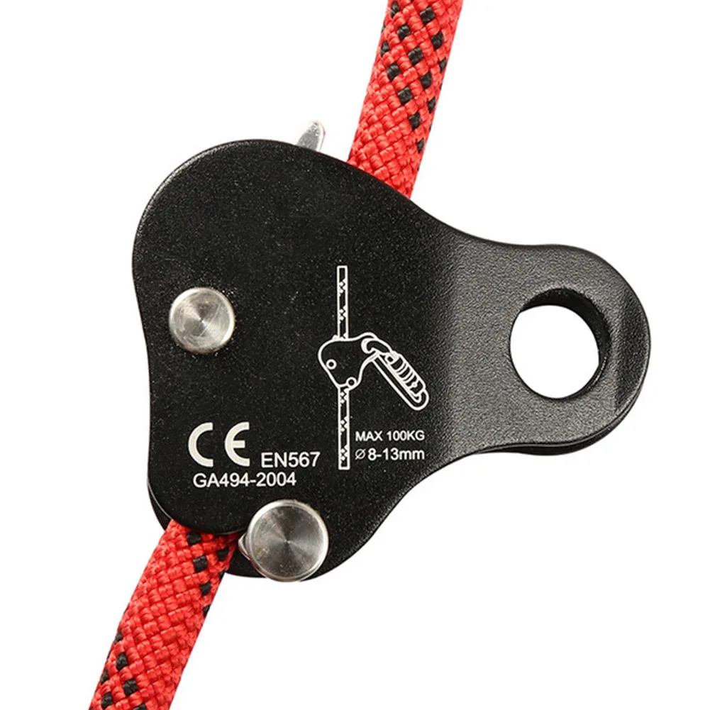 

Шкив для скалолазания, фиксированный одиночный шкив, самоблокирующаяся веревочная пряжка, инструмент для выживания на природе, устройство ...