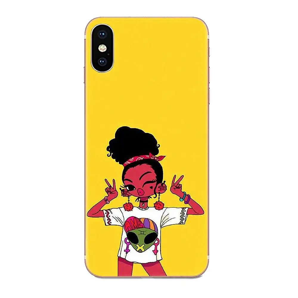 Прозрачный чехол из ТПУ для Sony Xperia Z Z1 Z2 Z3 Z4 Z5 compact Mini M2 M4 M5 T3 E3 E5 XA XA1 XZ Premium Black Girl |