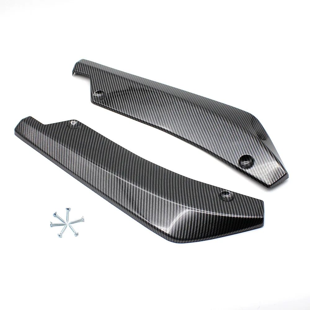 

1Pair Car Rear Bumper Lip Diffuser Splitter Spoiler Scratch Protector Auto Exterior Protective Accessories Universal Decoration