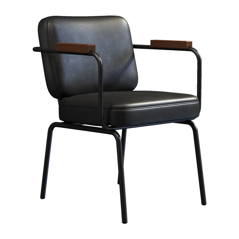 

High Quality Office Chair Simple Modern Dining Chair for Home Office Coffee Shop Computer Chair Vintage Wrought Iron Chair