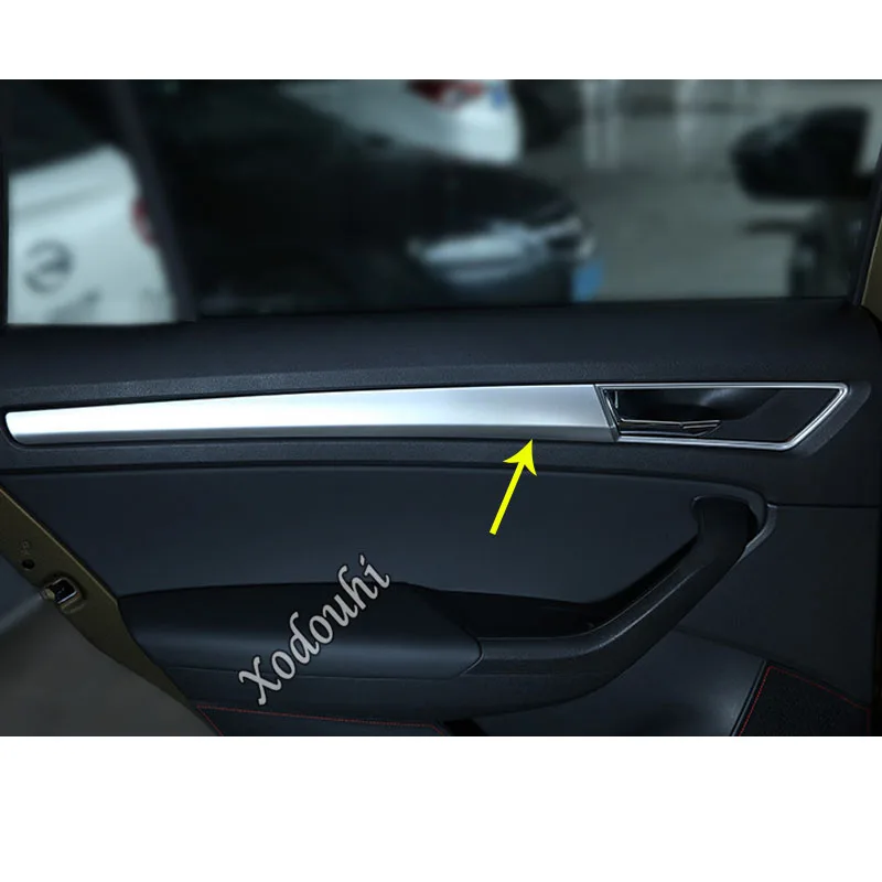 

Car Sticker Cover Trim Stainless Steel Door Armrest Inner Built Bowl Frame Trim Handrail For Skoda Kodiaq 2017 2018 2019 2020