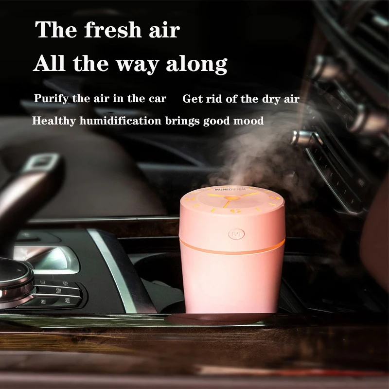 

USB creative air time humidifier is suitable for family car ultrasonic miniature aromatherapy diffuser air purifier