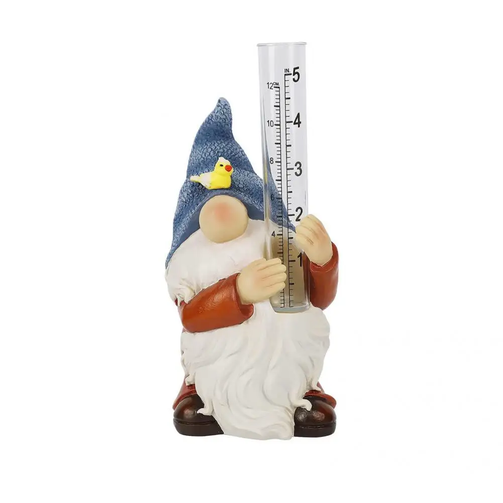 

Cute Modern Rain Resistant Water Gauge Gnome Decorations Multicolor Gnome Figurine Fine Workmanship Outdoor Decoration