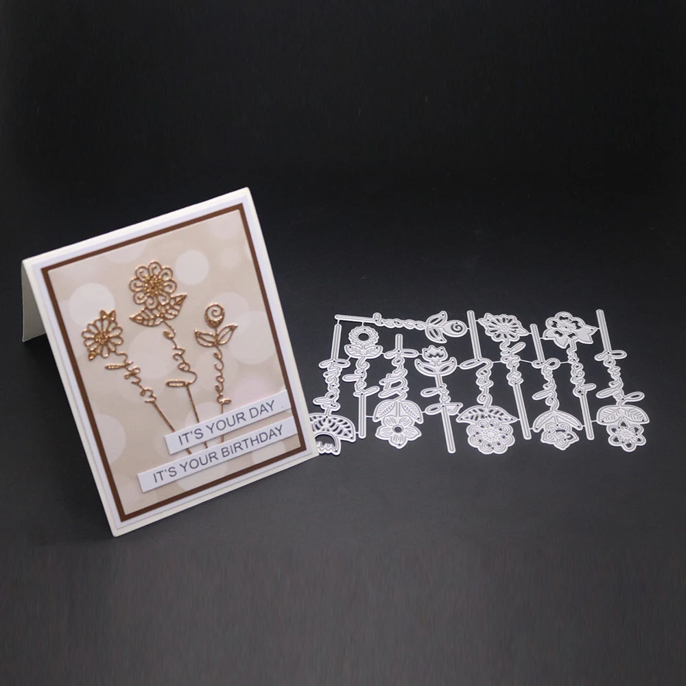 Цветы подсолнуха штампы для резки металла Цветочные тиснения высечки ремесло