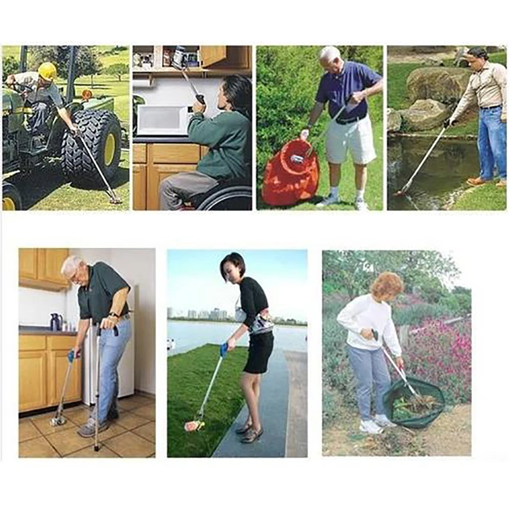 

Household Garbage Picker Portable Foldable Long Trash Clamps Grab Pick Up Tool For House Garden Waste Pickup Grabber