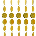 5 шт., пластиковые занавески с золотыми блестками, занавески с блестками