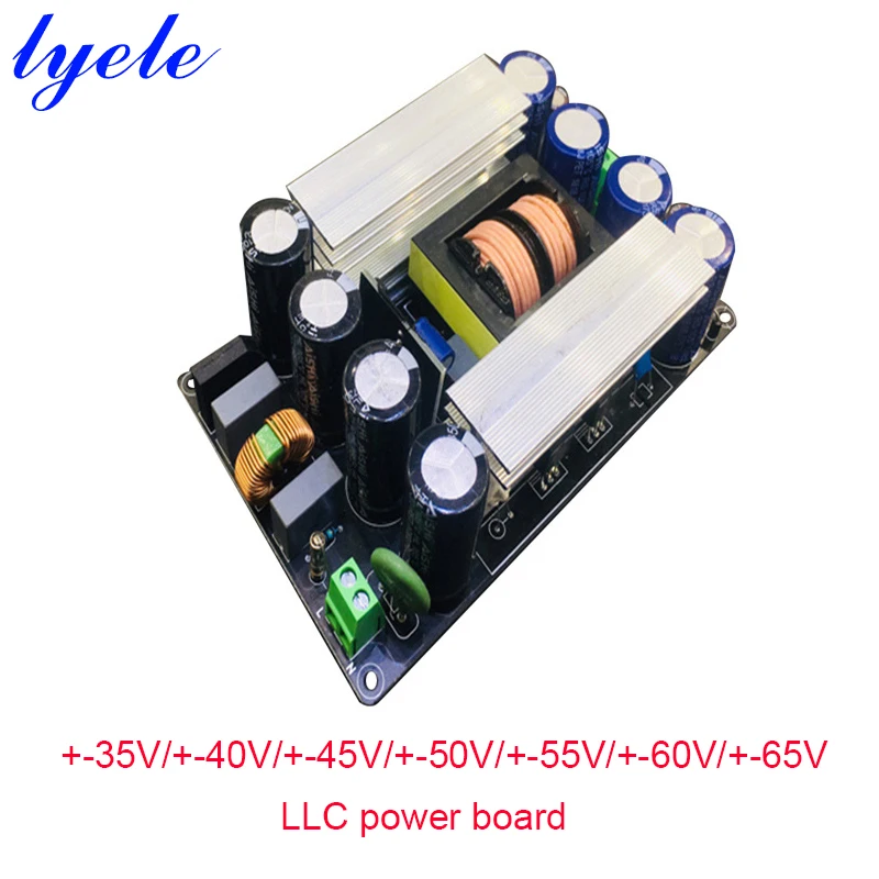 

LLC Power Board Soft Switch Power Amplifier Switch 1000W Dual Output Voltage +-35V/40V/45V/50V/55V/60V/65V Voltage