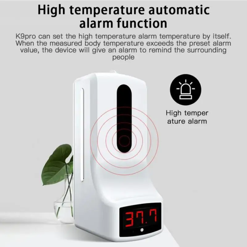 K9pro Intelligent Automatic Sensing Temperature Disinfection Machine Wall-Mounted Infrared With Voice Soap Liquid Device | Обустройство
