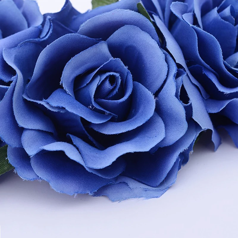 

New Christmas Ball Party Headwear Bride Vacation Simulation Multicolor Rose Flower Hair Headdress Hair Accessories