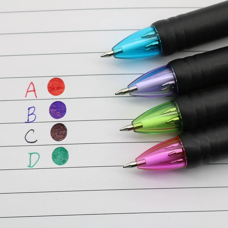 2 шт. 4 Цвета Заправка подарочная ручка тонкой в 1 мульти Функция телескопическая