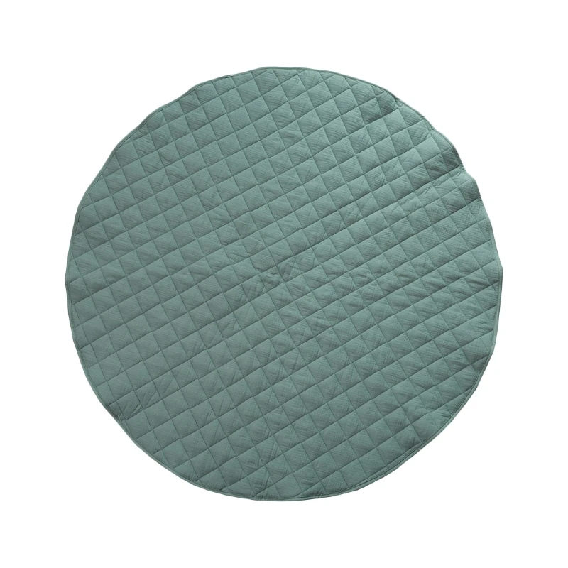 

Baby Cotton Play Mat Round Flower Cushion Soft Breathable Crawling Pad Kids