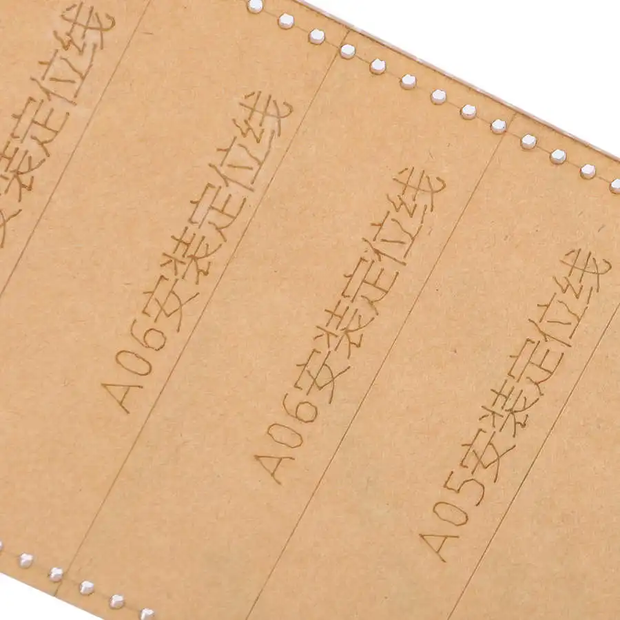 Кожевенное ремесло инструмент кожаные инструменты акриловый Бумажник шаблон прозрачный ручной DIY