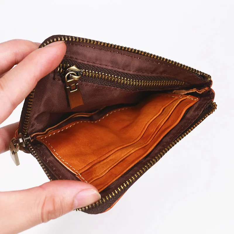 Кошелек из 2020 натуральной кожи для мужчин и женщин винтажный короткий маленький