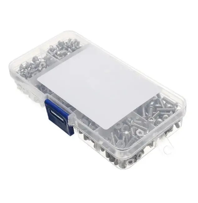720PCS Alloy Steel M3 Grade10.9 Button Flat Socket Head Screws Set Hex Cap Screw Bolt for RC Repairing Soldering DIY Part | Игрушки и