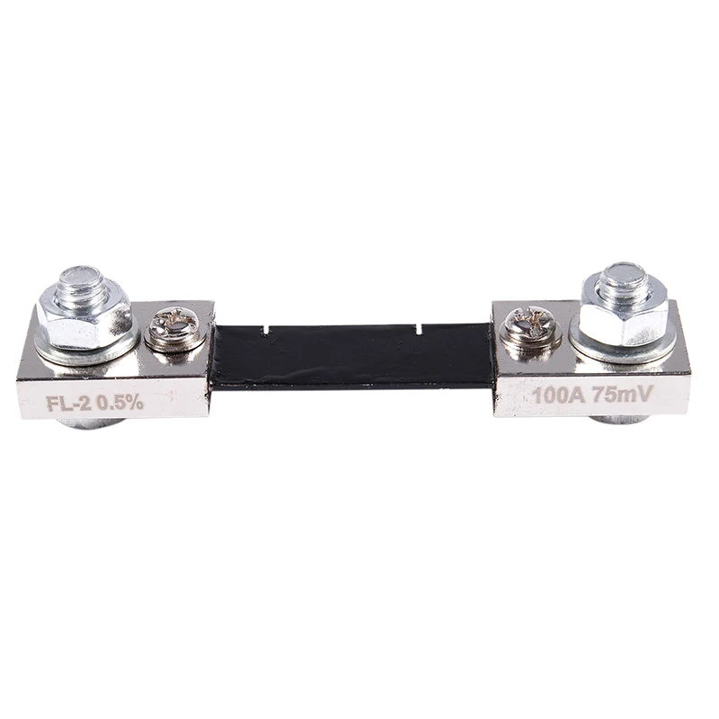 

FL-2 DC 100A 75MV Current Shunt Resistor for AMP Ampere instrument panel Black