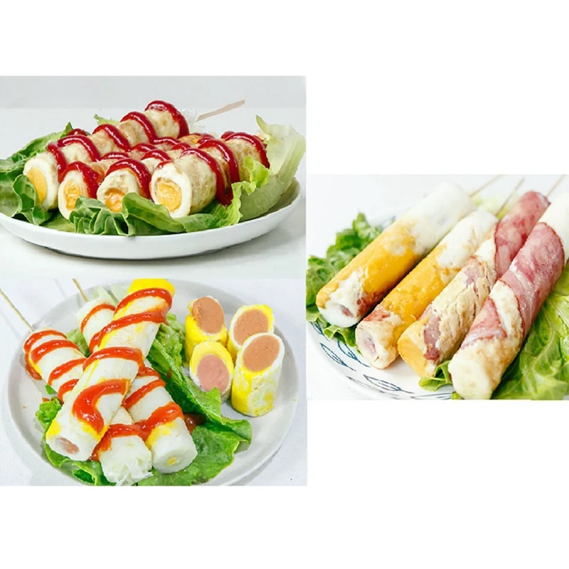 Single Tube Automatic Multifunctional Egg Roll Maker Electric Boiler Omelette Master Sausage Machine Breakfast Tool Us P | Бытовая