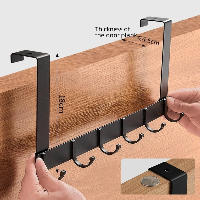 Ganchos para colgar sobre la puerta, accesorios para el hogar, sala de estar, ba&ntilde;o, organizador, estante, ropa, abrigo, sombrero, bolso, colgador de toallas-3