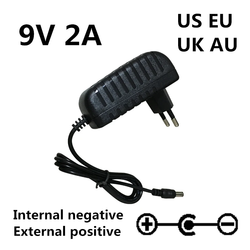 1pcs 9V 2A Replacement AC DC Adapter Charger for Roland PSB-1U Drum Piano Keyboard Adapter Po Power Supply