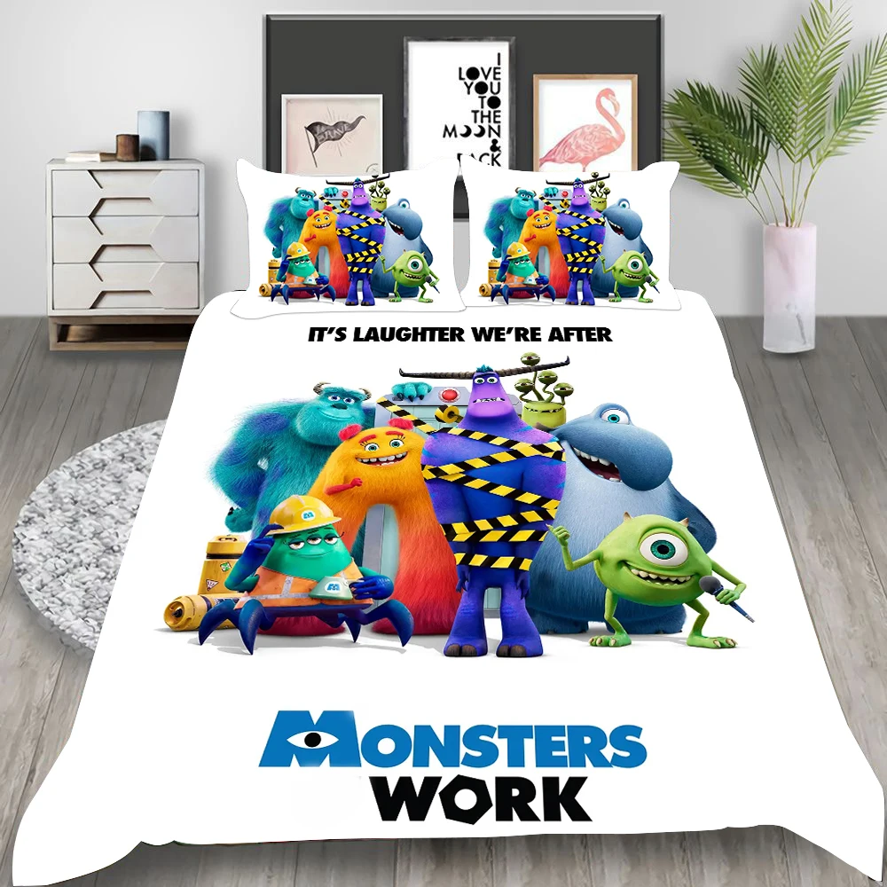 Комплект постельного белья из 2-3 предметов с изображением монстров | Дом и сад
