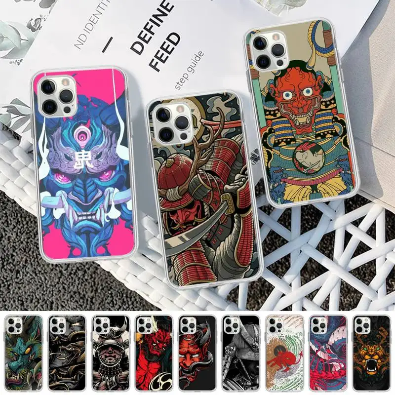 

Japanese samurai Phone Case for iPhone 13 12 mini 11 pro Xs max Xr X 8 7 6 6s Plus 5s cover