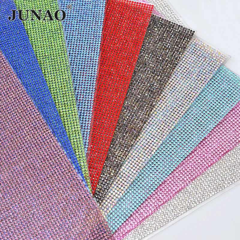 Наклейки из искусственной ткани JUNAO 24*40 см стеклянная сетка отделка клей на