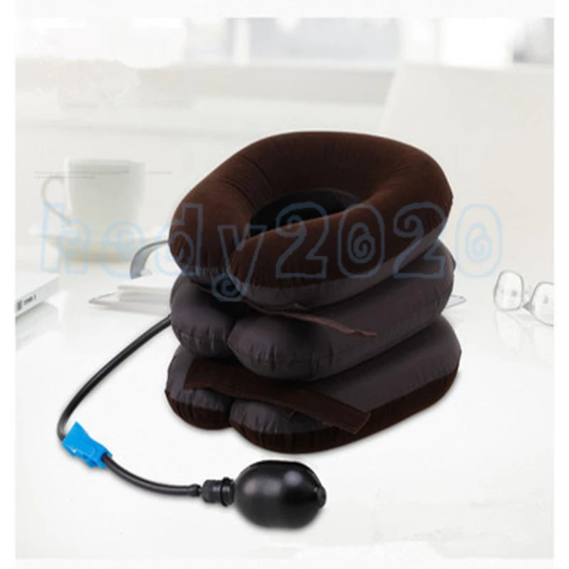 

10pcs Inflatable cervical traction instrument Semi-velvet three-layer cervical traction instrument